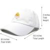 imageDALIX Cute Easter Chick Hat Infants Embroidered Baby Baseball CapWhite