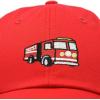 imageDALIX Firetruck Hat Kids Boys Girls Fire Truck Baseball CapRed