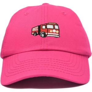 imageDALIX Firetruck Hat Kids Boys Girls Fire Truck Baseball CapHot Pink