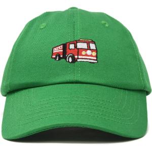 imageDALIX Firetruck Hat Kids Boys Girls Fire Truck Baseball CapKelly Green