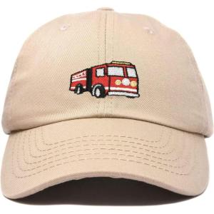 imageDALIX Firetruck Hat Kids Boys Girls Fire Truck Baseball CapKhaki