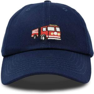 imageDALIX Firetruck Hat Kids Boys Girls Fire Truck Baseball CapNavy Blue