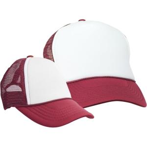 imageDALIX Mommy and Me Trucker Hats Mom and Daughter Father and Son Caps Baby CapsMaroonwhite