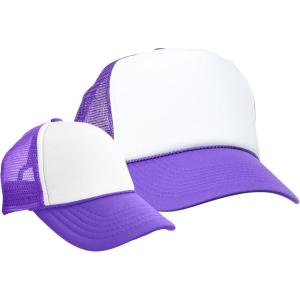 imageDALIX Mommy and Me Trucker Hats Mom and Daughter Father and Son Caps Baby CapsPurplewhite