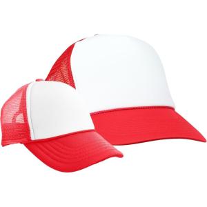 imageDALIX Mommy and Me Trucker Hats Mom and Daughter Father and Son Caps Baby CapsRedwhite