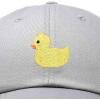 imageDALIX Cute Ducky Soft Baseball Cap Dad HatGray