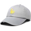 imageDALIX Cute Ducky Soft Baseball Cap Dad HatGray