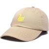 imageDALIX Cute Ducky Soft Baseball Cap Dad HatKhaki