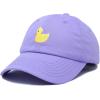 imageDALIX Cute Ducky Soft Baseball Cap Dad HatLavender