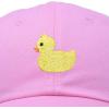 imageDALIX Cute Ducky Soft Baseball Cap Dad HatLight Pink