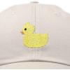 imageDALIX Cute Ducky Soft Baseball Cap Dad HatM  L  Xl  Beige