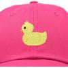 imageDALIX Cute Ducky Soft Baseball Cap Dad HatM  L  Xl  Hot Pink