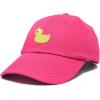 imageDALIX Cute Ducky Soft Baseball Cap Dad HatM  L  Xl  Hot Pink