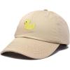 imageDALIX Cute Ducky Soft Baseball Cap Dad HatM  L  Xl  Khaki