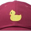 imageDALIX Cute Ducky Soft Baseball Cap Dad HatM  L  Xl  Maroon