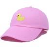 imageDALIX Cute Ducky Soft Baseball Cap Dad HatM  L  Xl  Pink