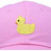 imageDALIX Cute Ducky Soft Baseball Cap Dad HatM  L  Xl  Pink
