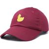 imageDALIX Cute Ducky Soft Baseball Cap Dad HatMaroon