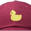 imageDALIX Cute Ducky Soft Baseball Cap Dad HatMaroon