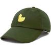 imageDALIX Cute Ducky Soft Baseball Cap Dad HatOlive