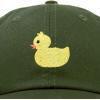 imageDALIX Cute Ducky Soft Baseball Cap Dad HatOlive