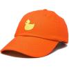 imageDALIX Cute Ducky Soft Baseball Cap Dad HatOrange