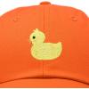 imageDALIX Cute Ducky Soft Baseball Cap Dad HatOrange