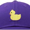 imageDALIX Cute Ducky Soft Baseball Cap Dad HatPurple