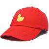 imageDALIX Cute Ducky Soft Baseball Cap Dad HatRed