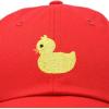 imageDALIX Cute Ducky Soft Baseball Cap Dad HatRed