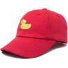 imageDALIX Cute Ducky Soft Baseball Cap Dad HatXxs  Xs  S  Red