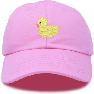 imageDALIX Cute Ducky Soft Baseball Cap Dad HatLight Pink