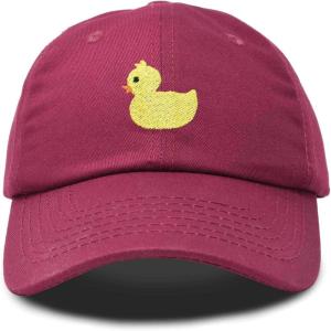 imageDALIX Cute Ducky Soft Baseball Cap Dad HatM  L  Xl  Maroon