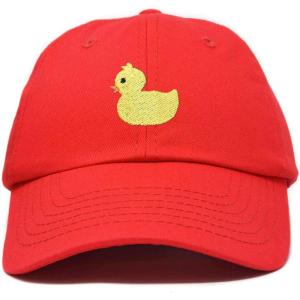 imageDALIX Cute Ducky Soft Baseball Cap Dad HatM  L  Xl  Red