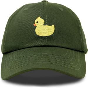imageDALIX Cute Ducky Soft Baseball Cap Dad HatOlive