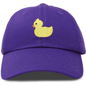 imageDALIX Cute Ducky Soft Baseball Cap Dad HatPurple