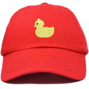 imageDALIX Cute Ducky Soft Baseball Cap Dad HatRed