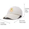 imageDALIX Cute Teddy Bear Hat Infant Baseball Cap for Kids and Toddler Girls BoysM  L  Xl  Beige