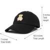 imageDALIX Cute Teddy Bear Hat Infant Baseball Cap for Kids and Toddler Girls BoysM  L  Xl  Black