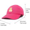 imageDALIX Cute Teddy Bear Hat Infant Baseball Cap for Kids and Toddler Girls BoysM  L  Xl  Hot Pink