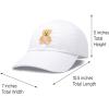 imageDALIX Cute Teddy Bear Hat Infant Baseball Cap for Kids and Toddler Girls BoysM  L  Xl  White
