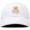 imageDALIX Cute Teddy Bear Hat Infant Baseball Cap for Kids and Toddler Girls BoysM  L  Xl  White