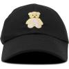 imageDALIX Cute Teddy Bear Hat Infant Baseball Cap for Kids and Toddler Girls BoysXxs  Xs  S  Black