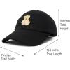 imageDALIX Cute Teddy Bear Hat Infant Baseball Cap for Kids and Toddler Girls BoysXxs  Xs  S  Black
