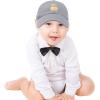 imageDALIX Cute Teddy Bear Hat Infant Baseball Cap for Kids and Toddler Girls BoysXxs  Xs  S  Gray