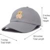 imageDALIX Cute Teddy Bear Hat Infant Baseball Cap for Kids and Toddler Girls BoysXxs  Xs  S  Gray