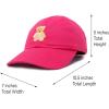 imageDALIX Cute Teddy Bear Hat Infant Baseball Cap for Kids and Toddler Girls BoysXxs  Xs  S  Hot Pink