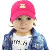 imageDALIX Cute Teddy Bear Hat Infant Baseball Cap for Kids and Toddler Girls BoysXxs  Xs  S  Hot Pink