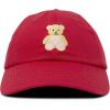 imageDALIX Cute Teddy Bear Hat Infant Baseball Cap for Kids and Toddler Girls BoysXxs  Xs  S  Red