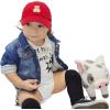 imageDALIX Cute Teddy Bear Hat Infant Baseball Cap for Kids and Toddler Girls BoysXxs  Xs  S  Red